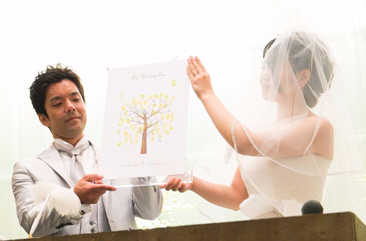 今人気!二部制ウエディング!の挙式画像