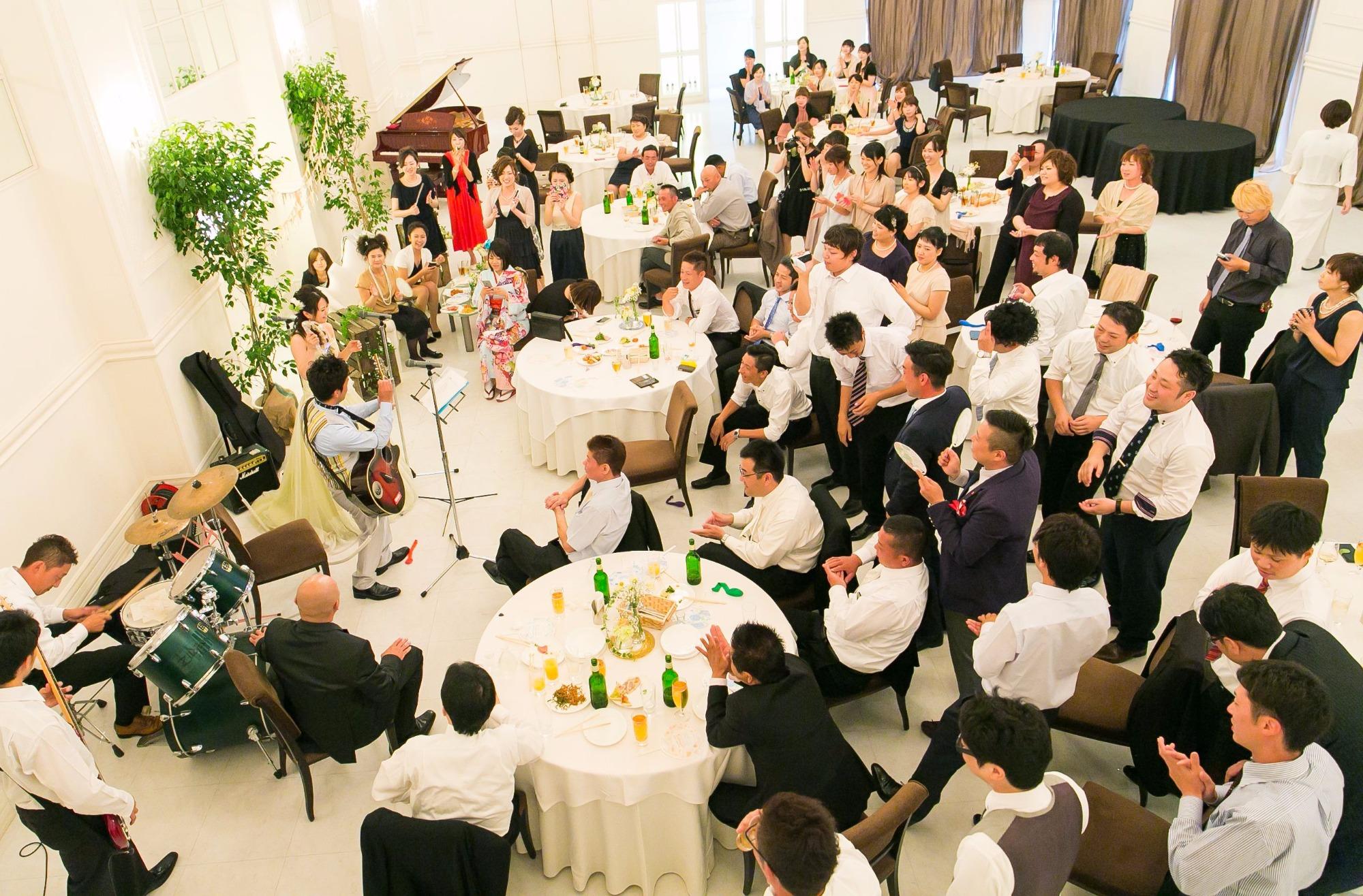 今人気!二部制ウエディング!の演出画像