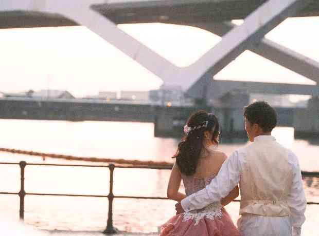 海の見える結婚式場で料理重視のweddingの挙式実例画像