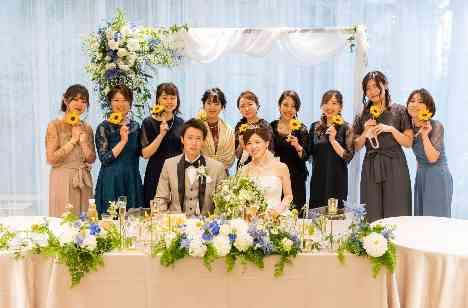 会場のコーディネートにもお二人らしさをの披露宴画像