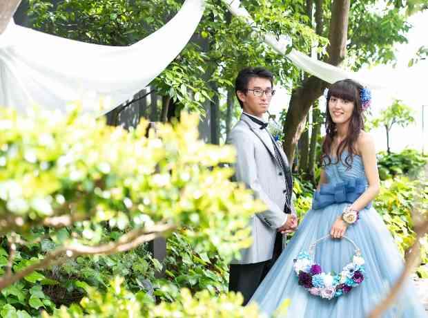 開放感のあるテラスパーティで　安心のW♩の挙式実例画像
