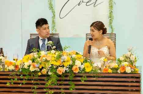 大切な家族のお披露目☆3人でFamily!の披露宴画像