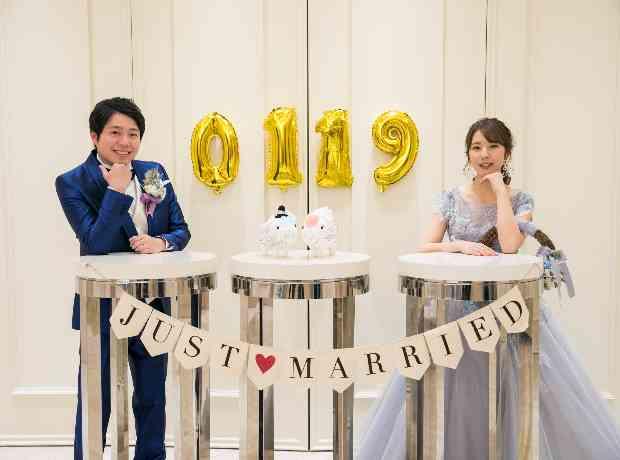 ボタニカルなカラーに包まれ爽やかなご結婚式♪の挙式実例画像